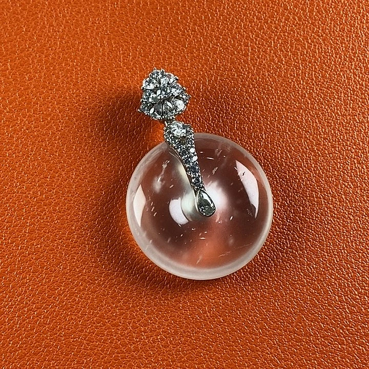 石英质玉银S925镶嵌颈饰