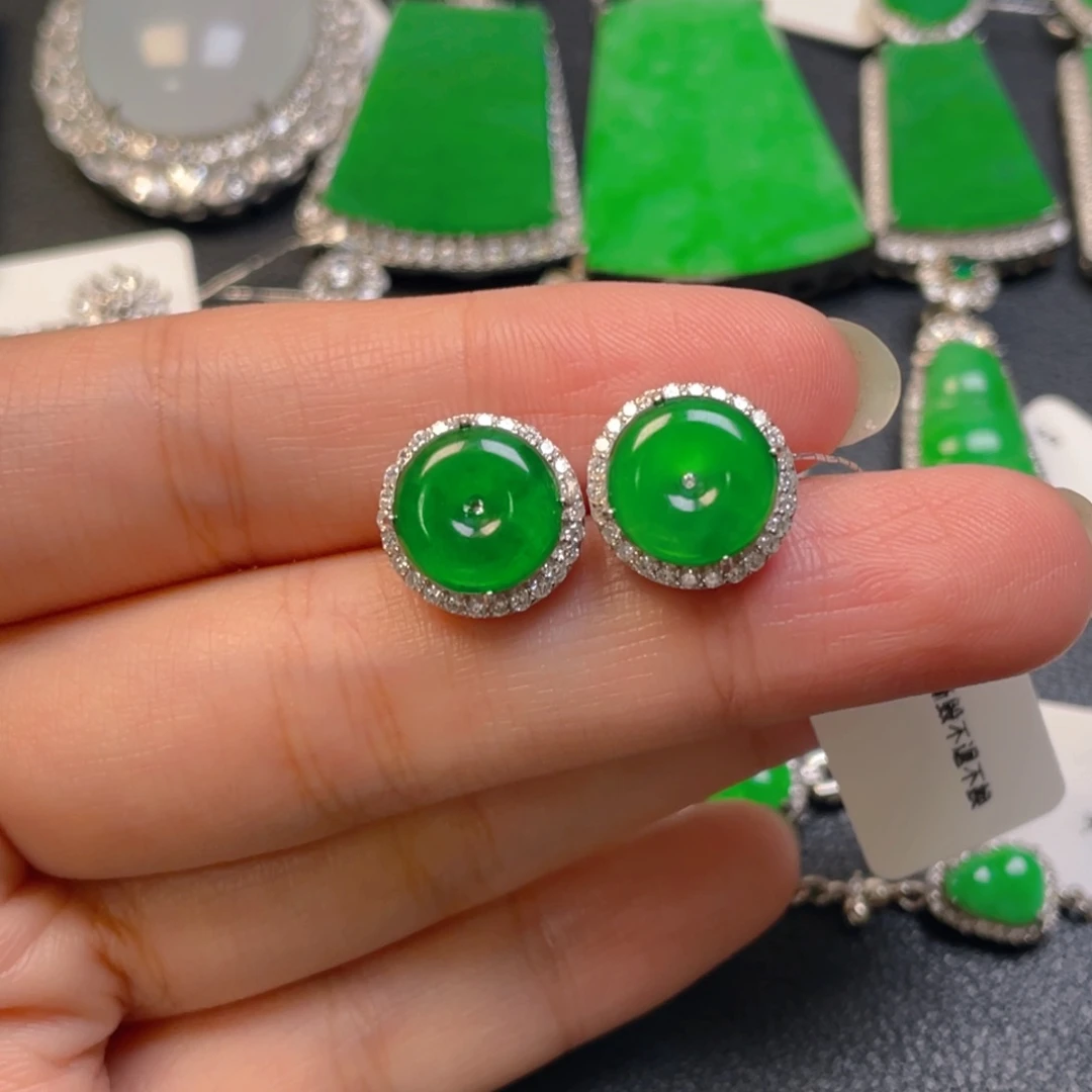 翡翠银S925镶嵌颈饰