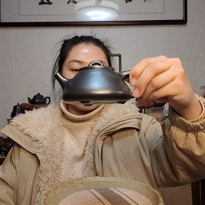 茶壶朱泥石黄子冶石瓢200毫升