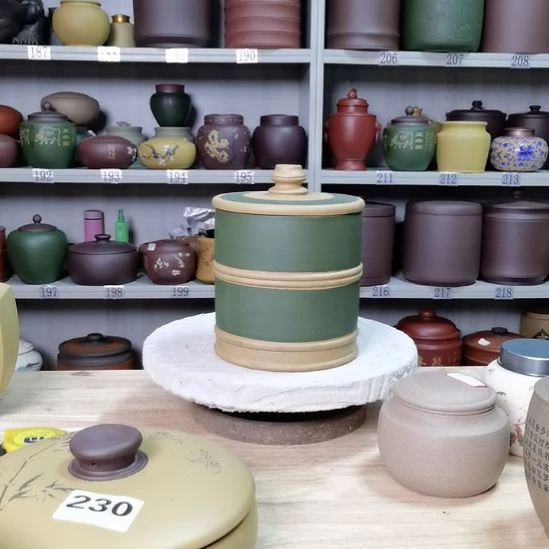 紫砂茶叶罐一斤装左右处理13