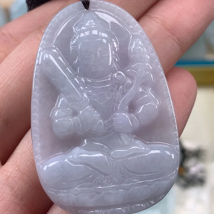 颈饰未镶嵌翡翠虚空藏菩萨吊坠