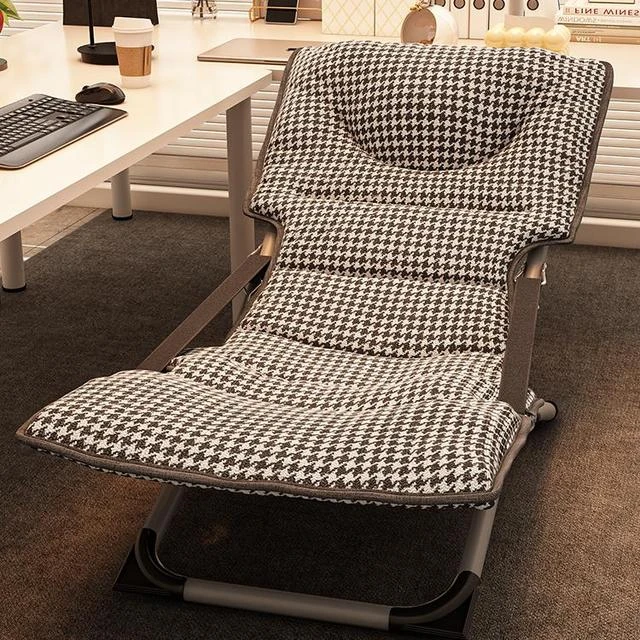 午休折叠床可坐可躺家用懒人椅子办公室单人躺椅简易便携午睡神器