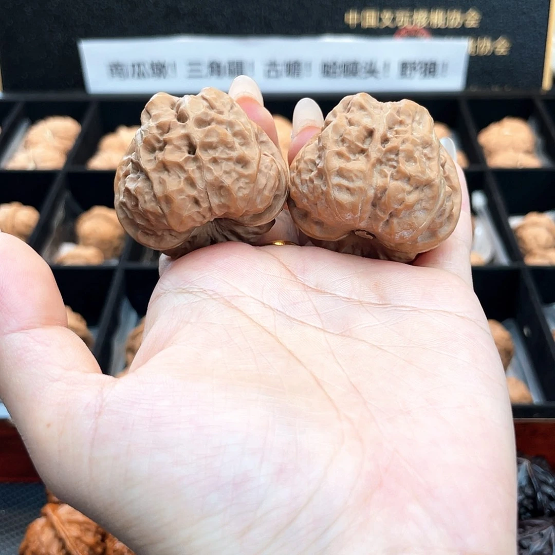 把件文玩核桃秋*帝41延庆蛤蟆头双开背胖蛙肌肉感4101