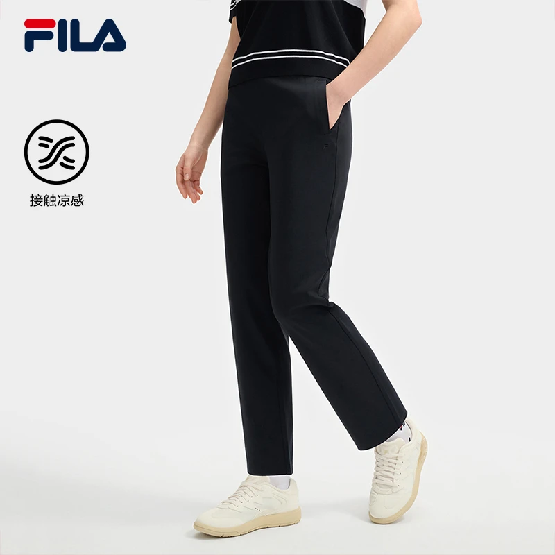 【凉感透气速干裤】FILA/斐乐女新舒服穿搭运动休闲长裤F11W523605F