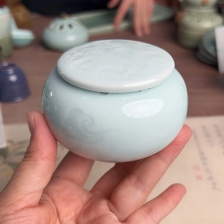 龙泉云间青瓷小米茶器