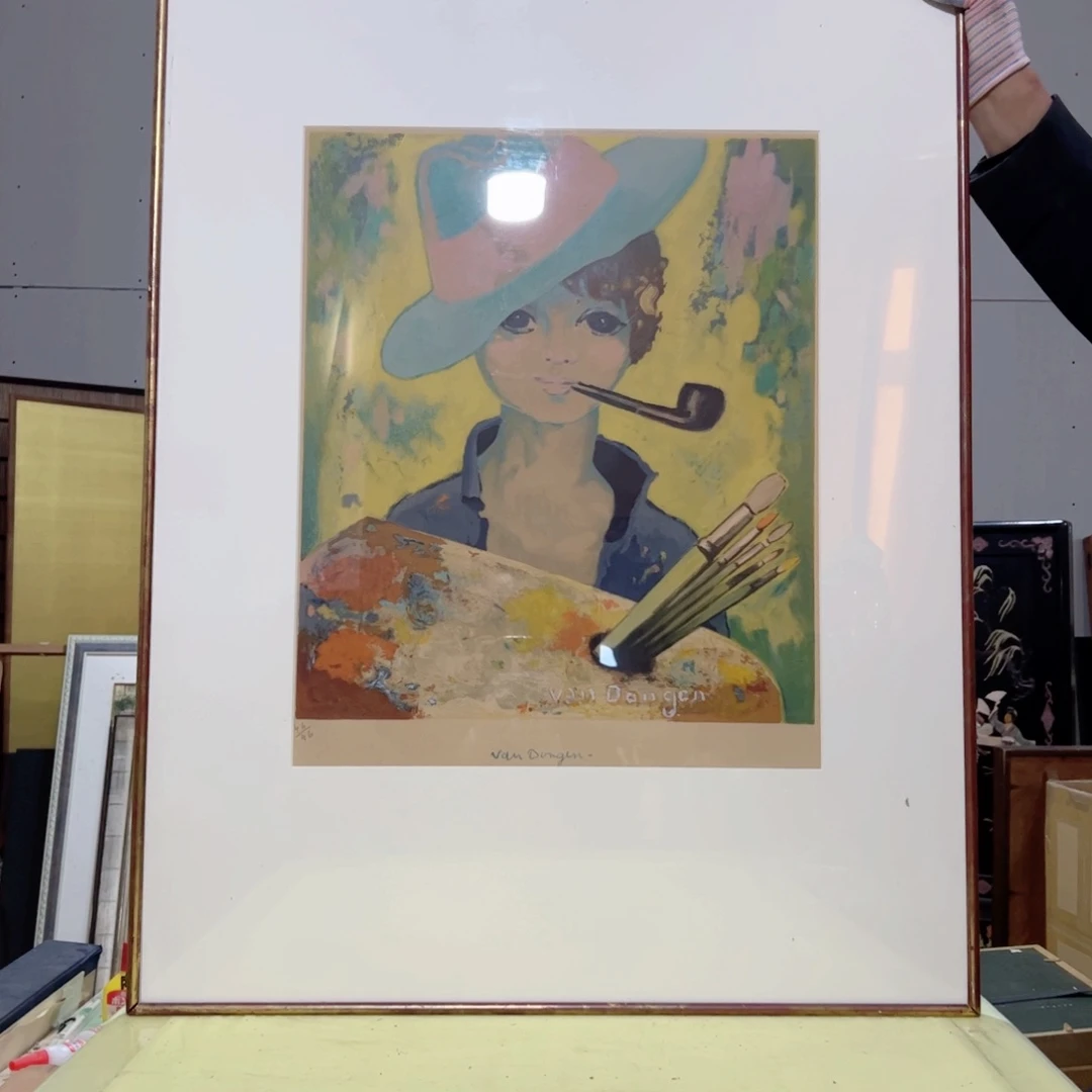 绘画J*D屏风框画茶空间设计