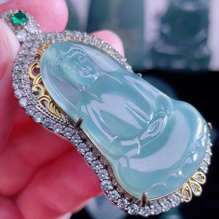 翡翠未镶嵌颈饰9999999999