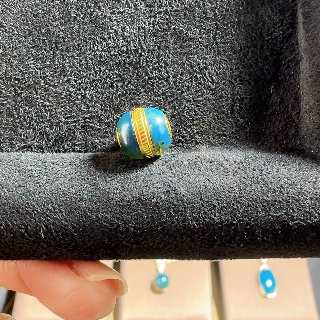 琥珀银S925镶嵌手链多米尼加