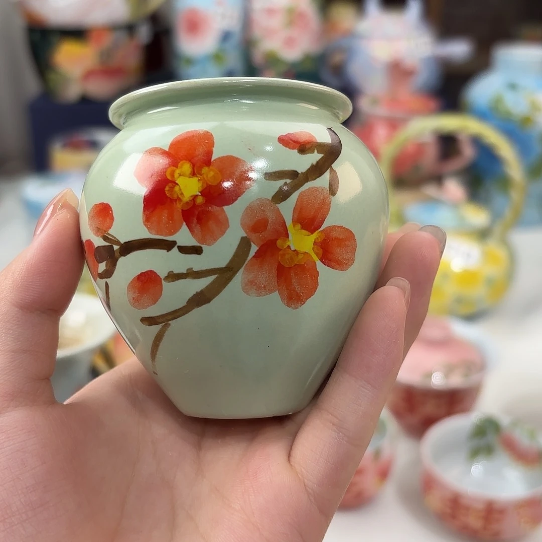 景德镇手绘高温釉下彩陶瓷茶具