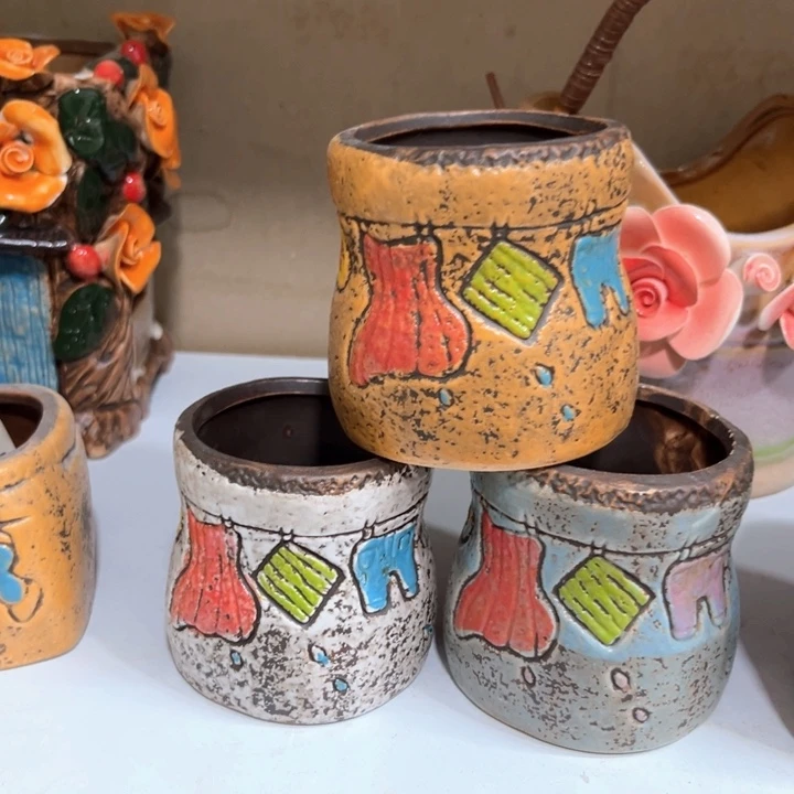 紫砂花盆粗陶材质多肉花盆