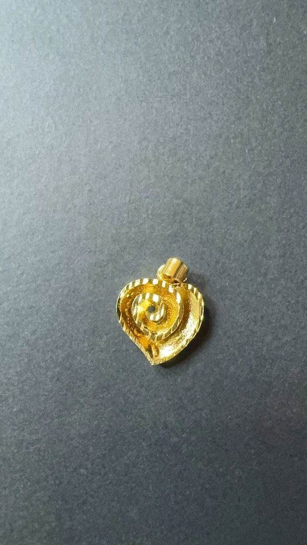 永结同心爱心吊坠999时尚气质轻奢灵动A121