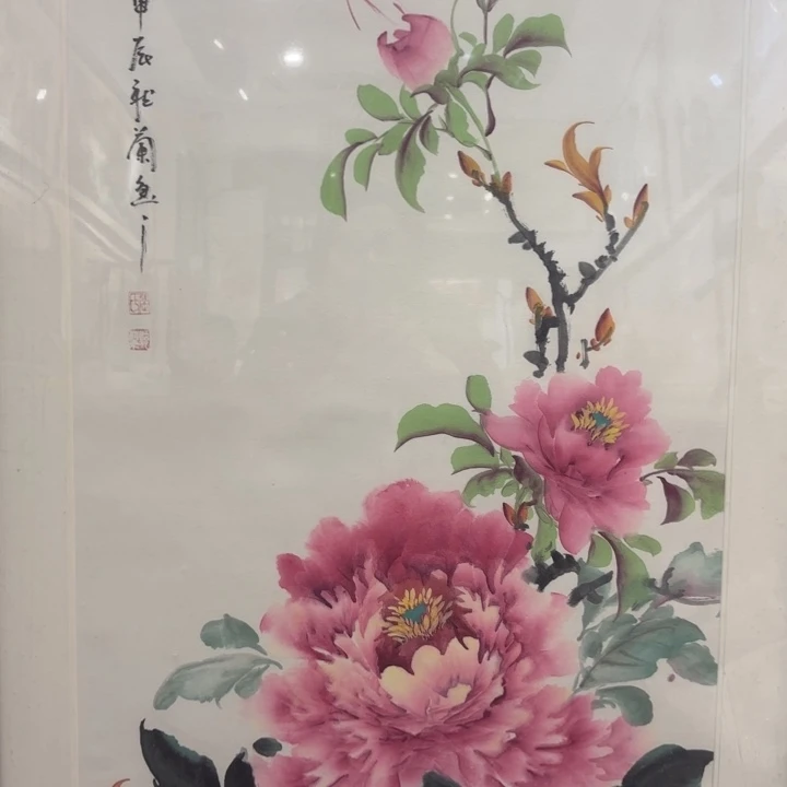 国画听兰老师花鸟