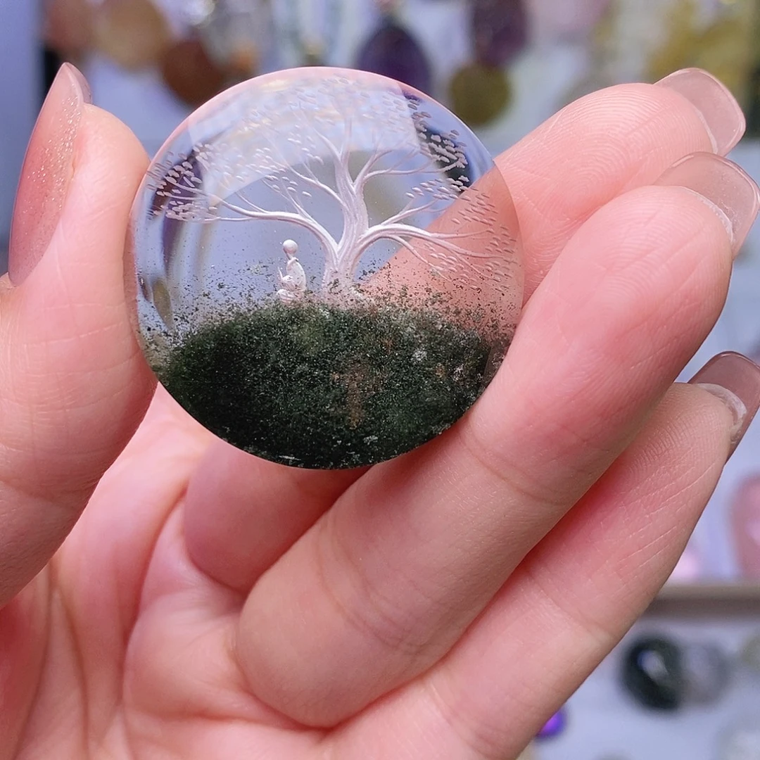 未镶嵌水晶吊坠(赠链)