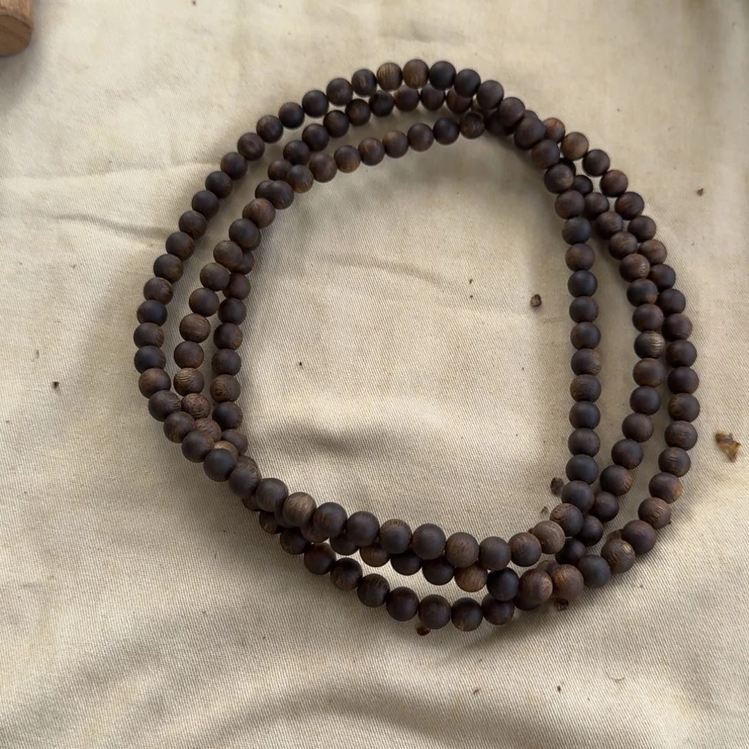 沉香手串绿奇楠沉香双圈约0.8-14多样性发一条