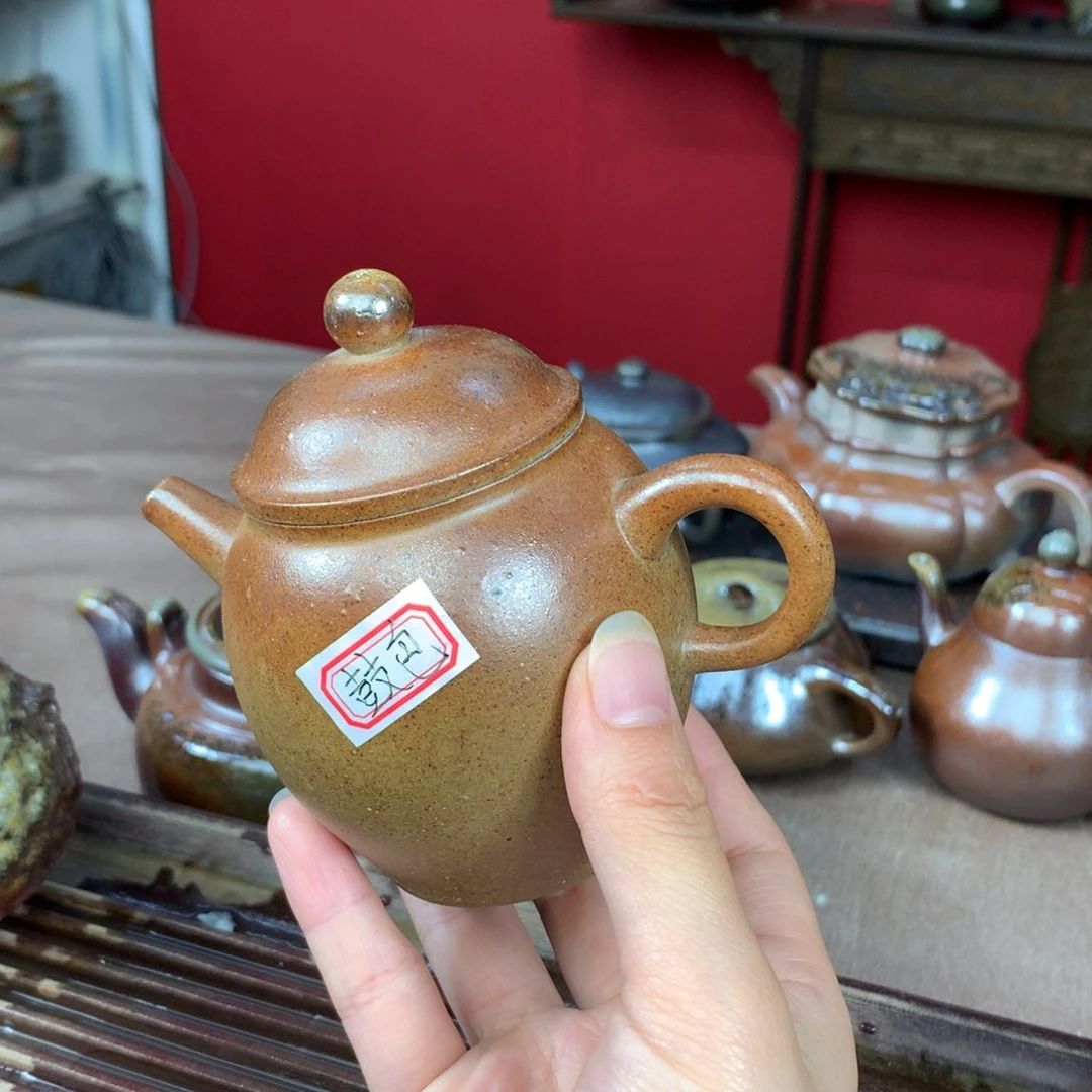 茶壶紫砂纯自然柴烧