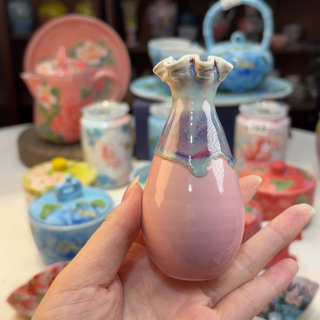 景德镇手绘高温釉下彩陶瓷茶具