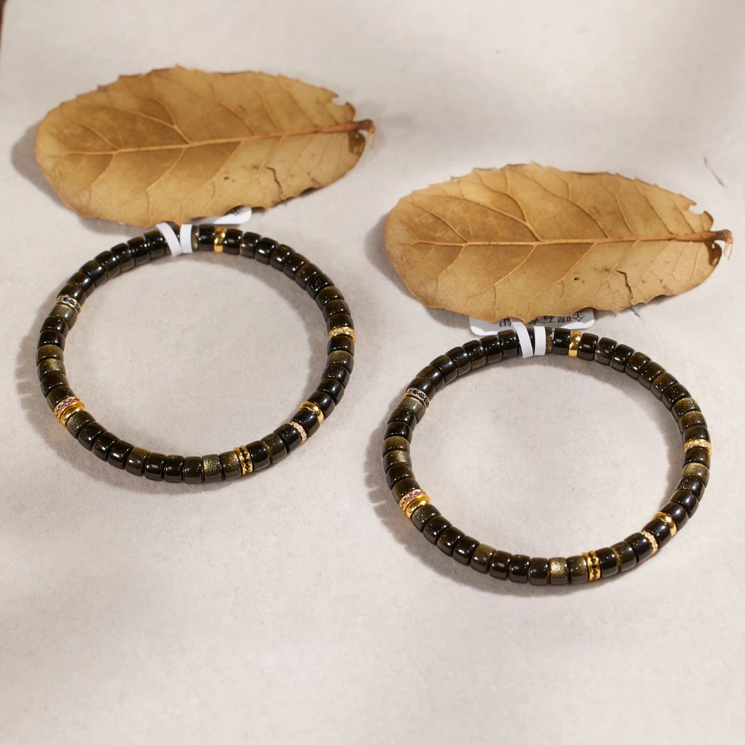 非遗好物分享【歪歪】直切*黑曜石手串（多样性发一）XB-H3496