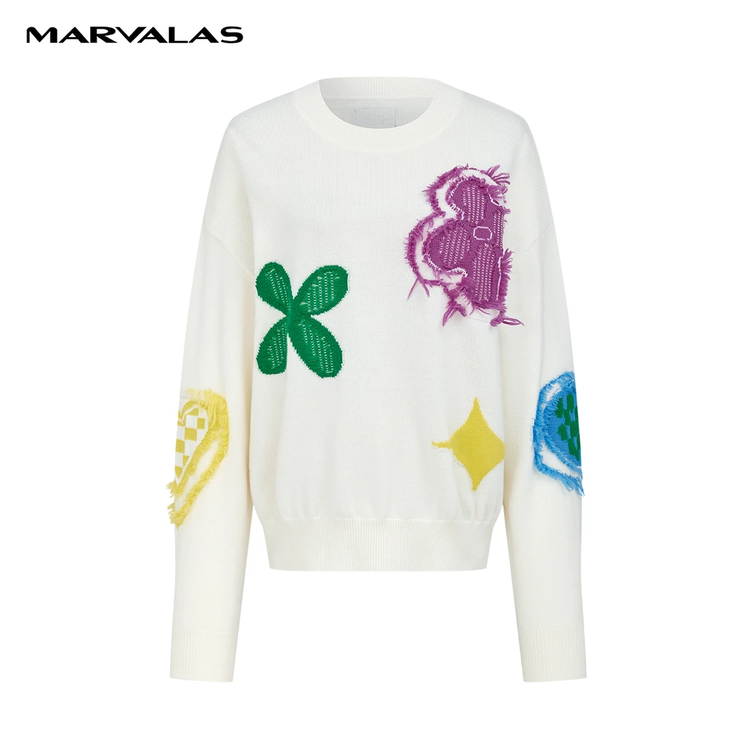 【专柜同款】M733307460曼德诗全羊毛针织衫毛衣冬季套头衫