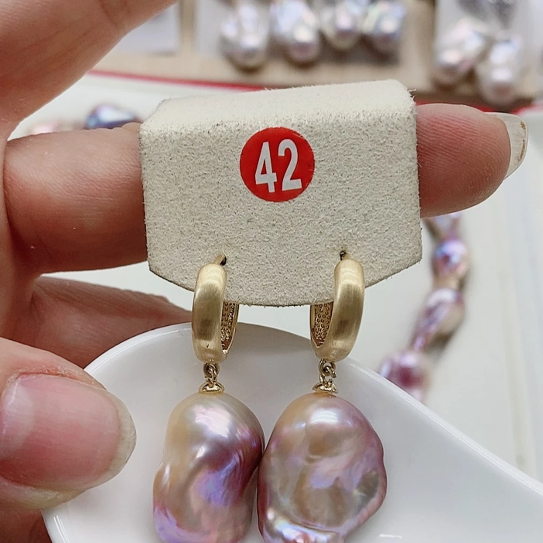 【闪购商品】淡水珍珠耳饰银S925镶嵌