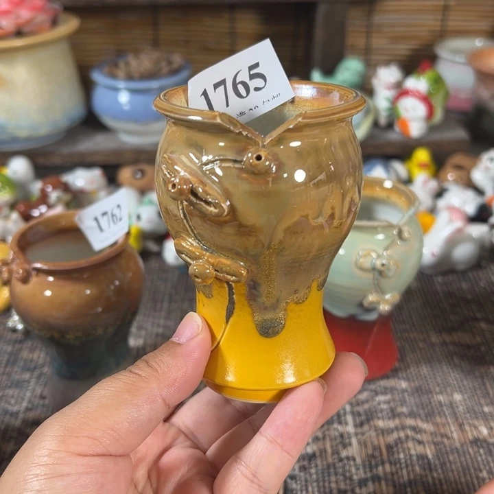 口5高9 手工花盆满30包邮