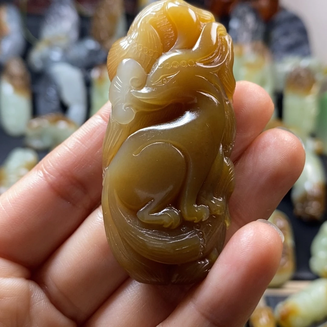 和田玉未镶嵌挂件