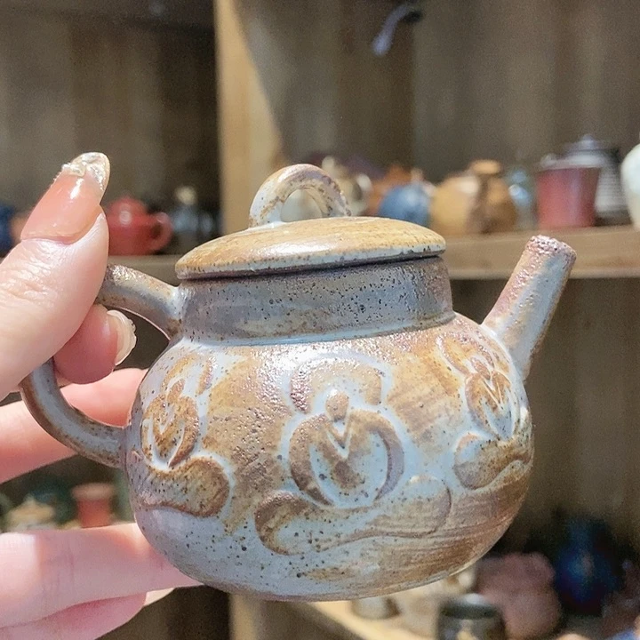 柴烧老岩泥高端茶器