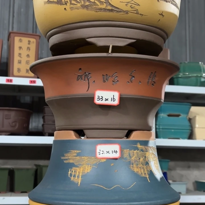紫砂花盆                100-4