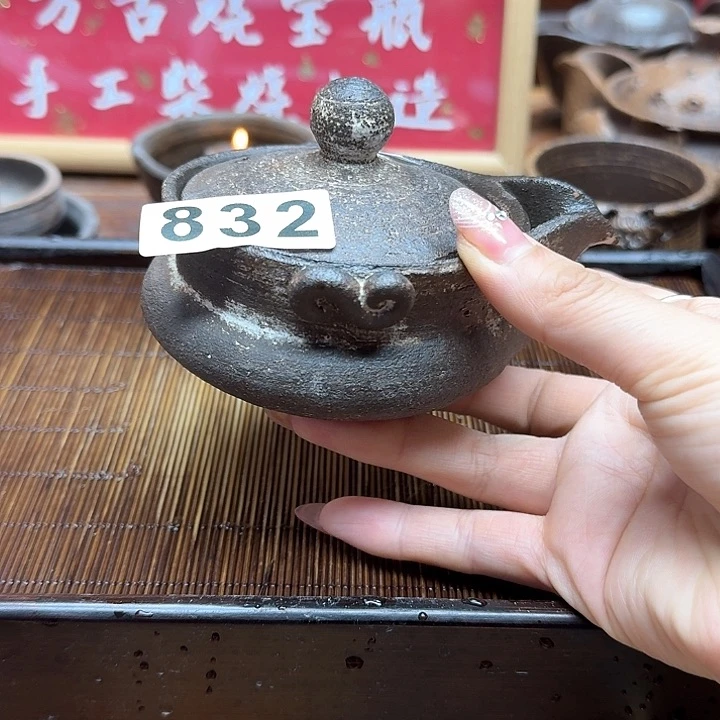 纯手工制作粗陶茶具