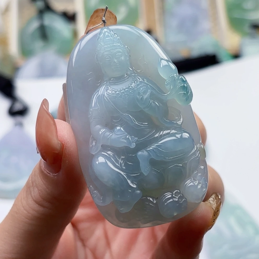 思***厚颈饰未镶嵌翡翠大势至