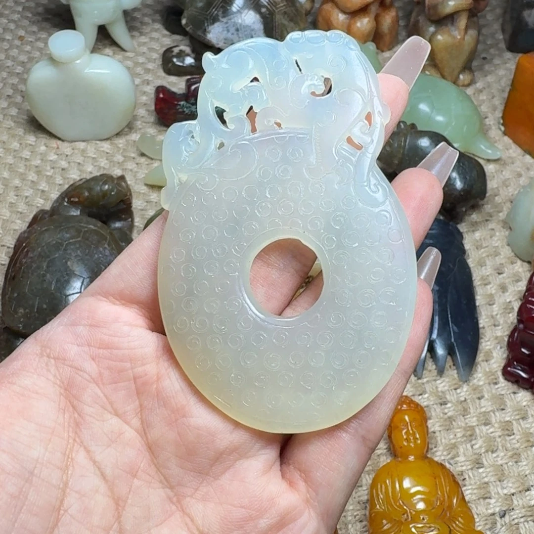 白玉菩提吊坠挂件