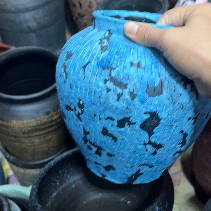 粗陶盆默认打孔高20口11