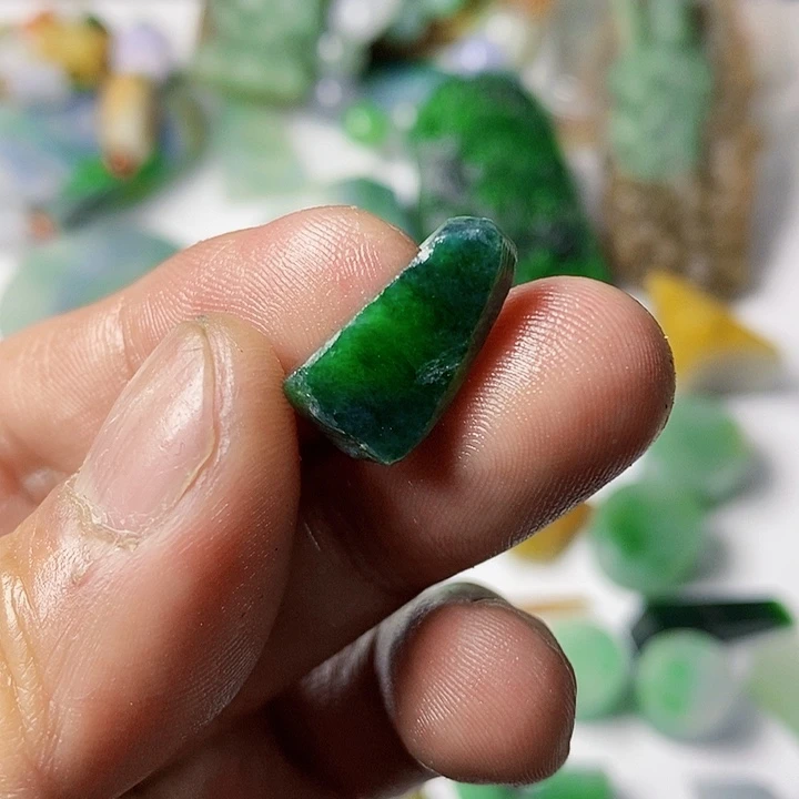 翡翠散珠天然翡翠A货