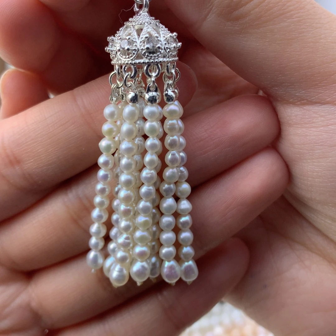 吊坠合金淡水珍珠