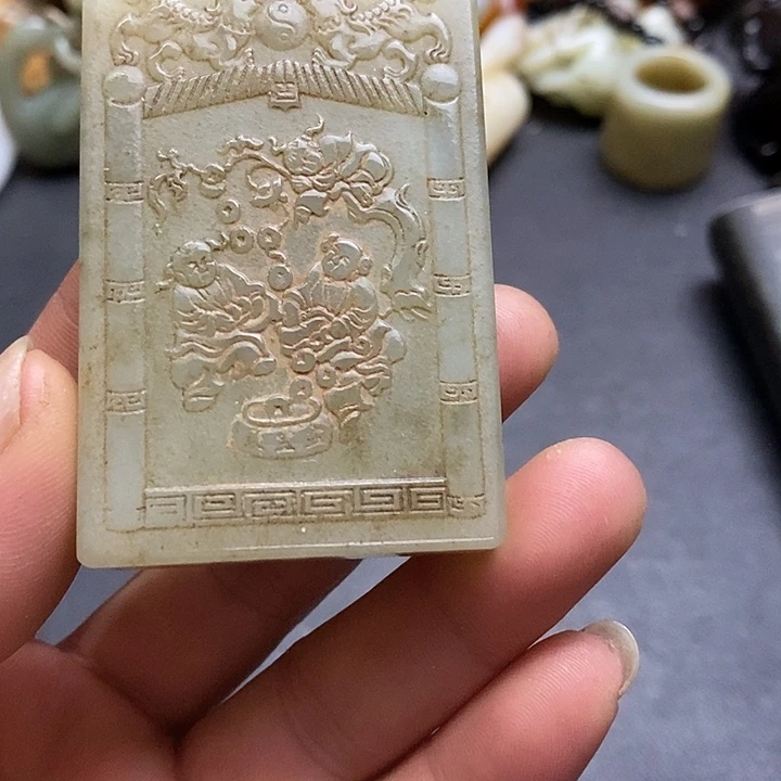 白玉菩提吊坠挂件