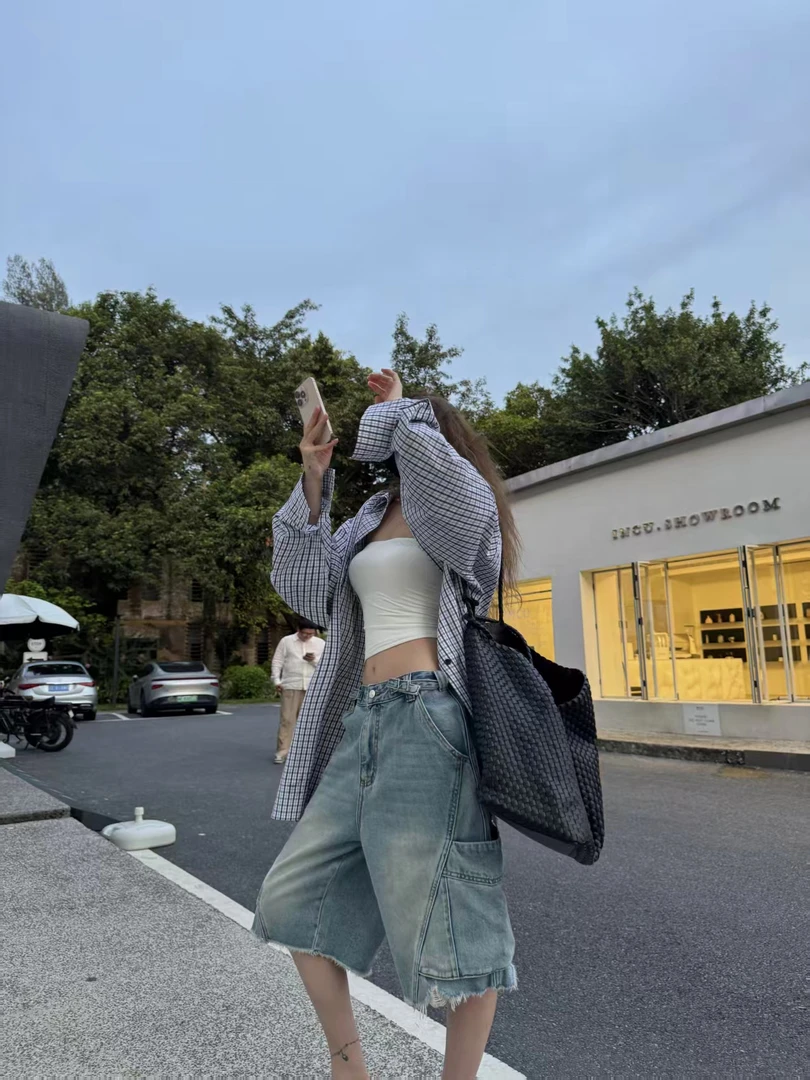 XYSF极简 一条好看又特别的工装解构牛仔短裤
