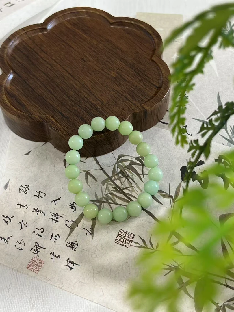 绿菩提手串单圈（无礼盒）020