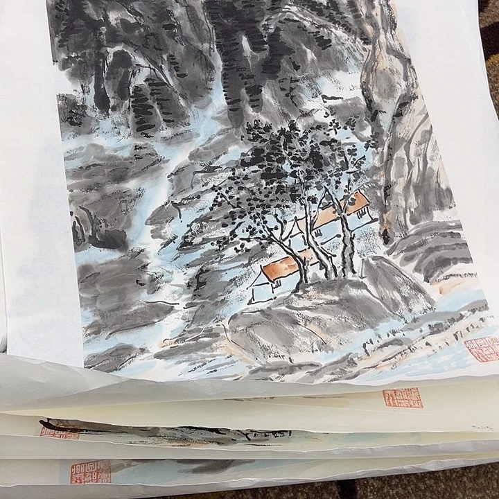 国画冰****莲赵景春老师作品22222