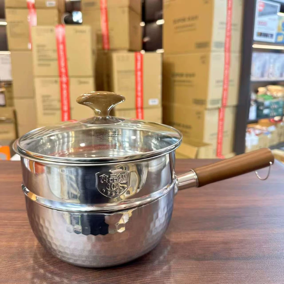 【田叔专属】金壕森-皇冠五层钢加厚款18/10不锈钢雪平锅20cm赠蒸格