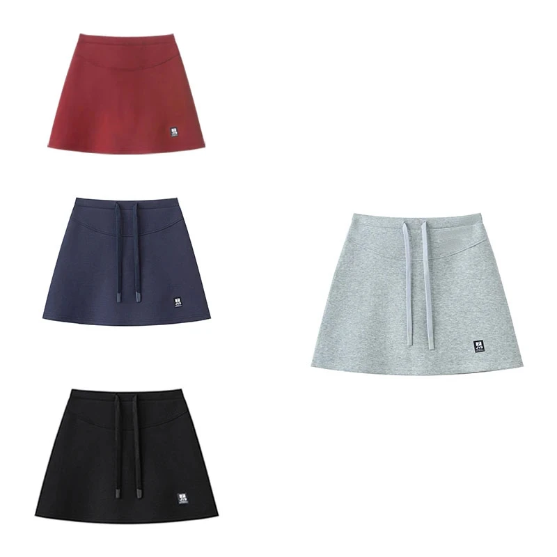 韩系遮胯半身裙女2025夏季新款高腰梨形显瘦运动裙防走光A字裙ins