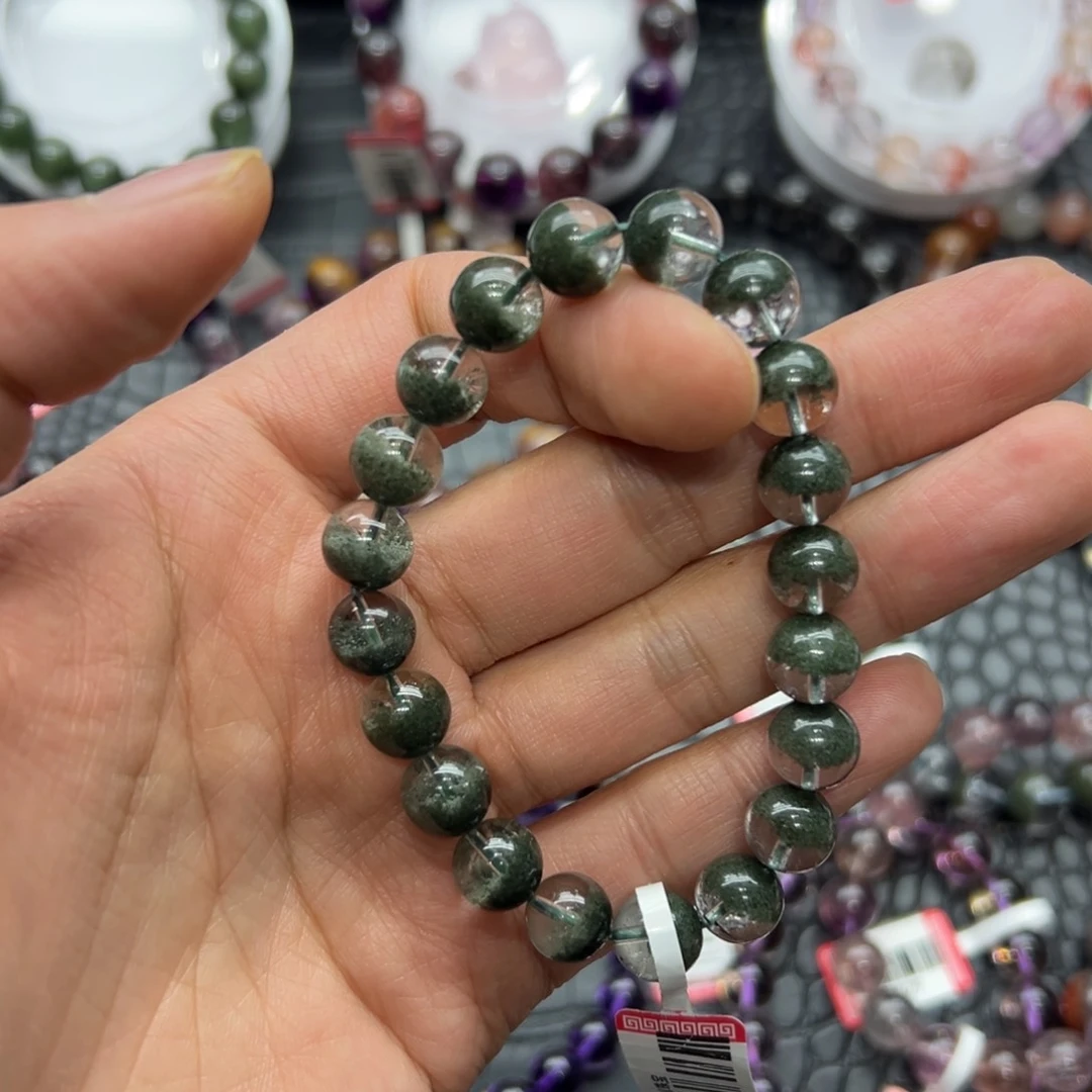 水晶手链未镶嵌好看