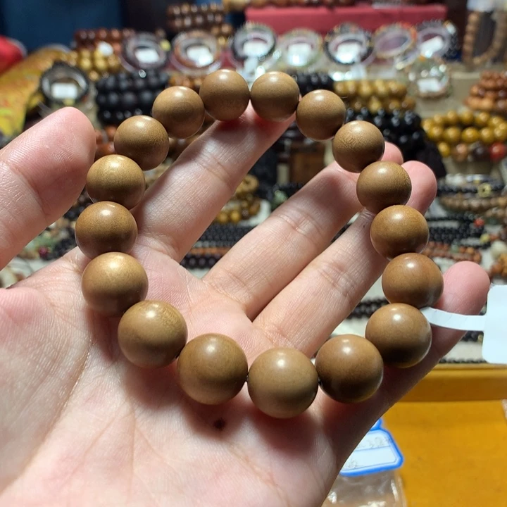 手串/手链小叶紫檀提***名1.2百年老山檀17颗