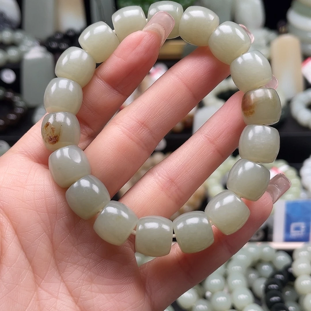 和田玉未镶嵌手链