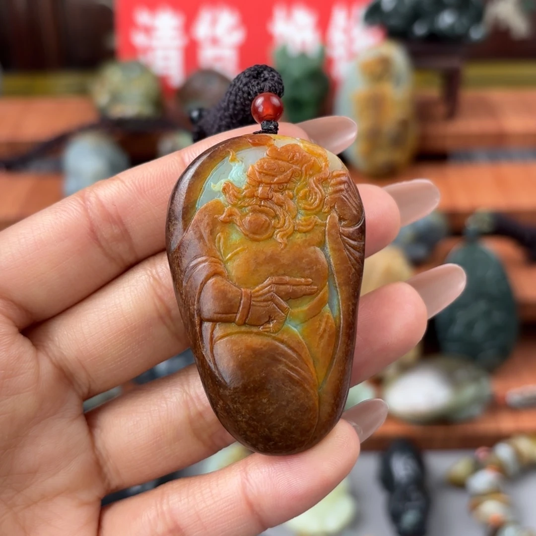 赤****和田玉未镶嵌颈饰