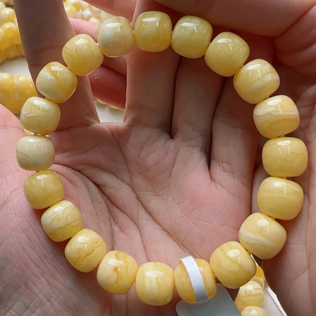 琥珀未镶嵌手链蜜蜡手串