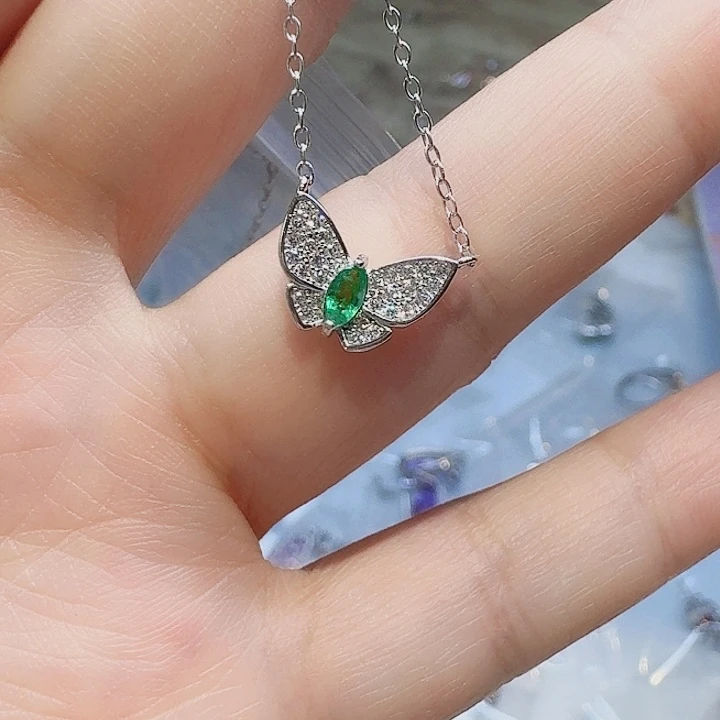 吊坠925银合成立方氧化锆