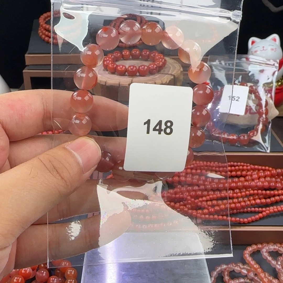 南红玛瑙合金手链
