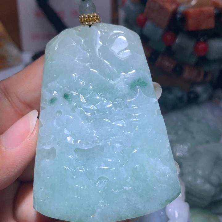 颈饰未镶嵌翡翠保真天然A货翡翠