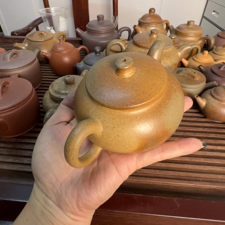静***穆紫砂茶壶柴烧坦然