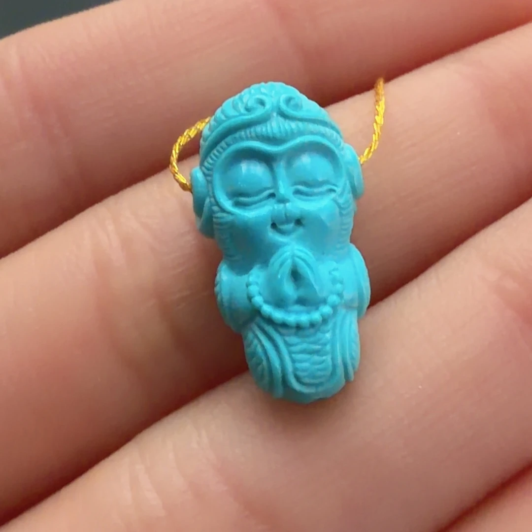 绿松石未镶嵌颈饰