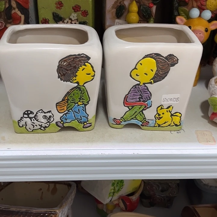 粗陶材质多肉花盆